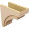 Ekena Millwork 10"W x 20"D x 20"H Classic Rivera Rough Cedar Woodgrain TimberThane Corbel, Primed Tan CORUR10X20X20RIVRCPR - alternate 2